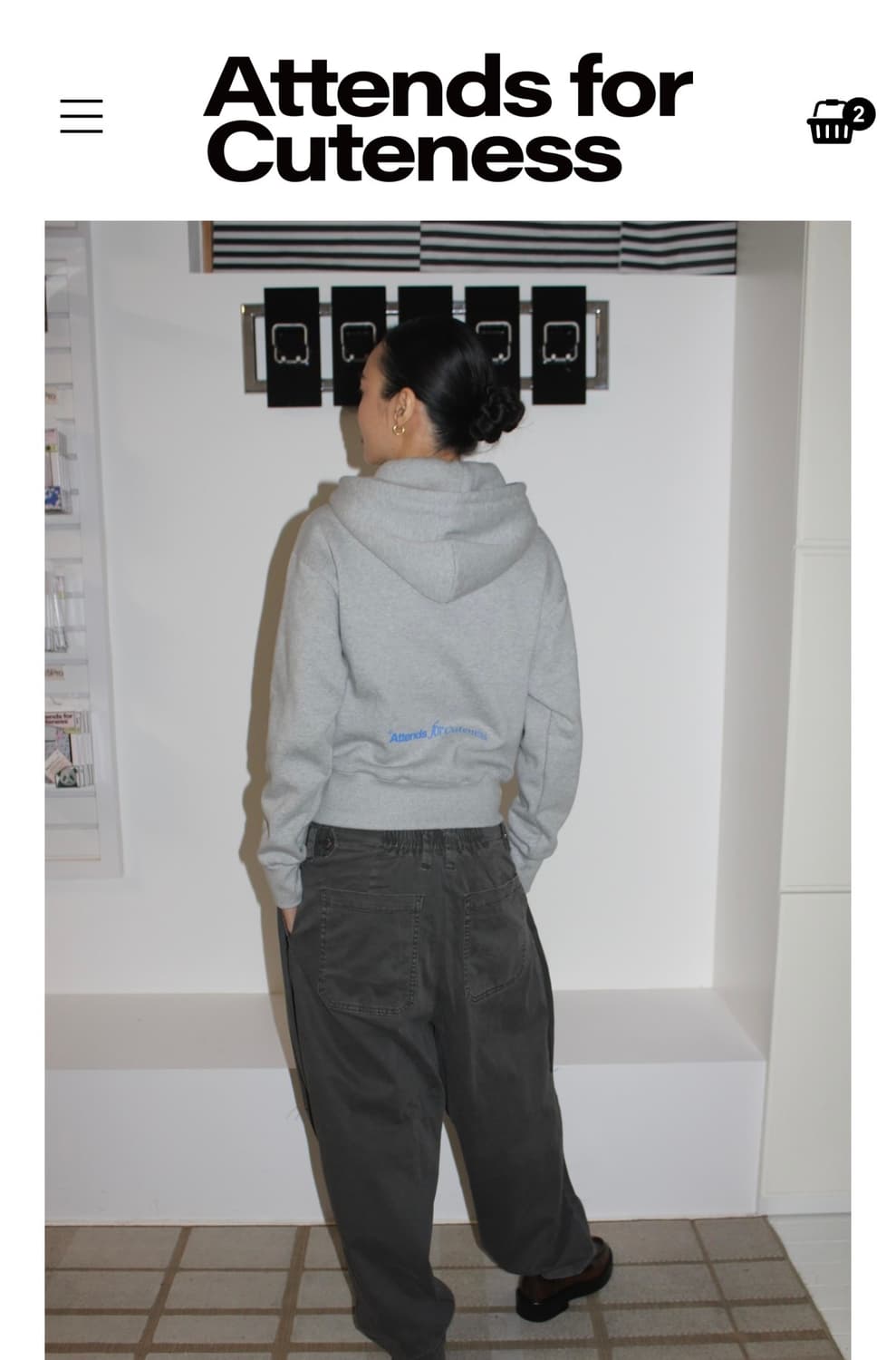 ATTENDS 어텐즈 for hoodie 크롭 집업 상품이미지3