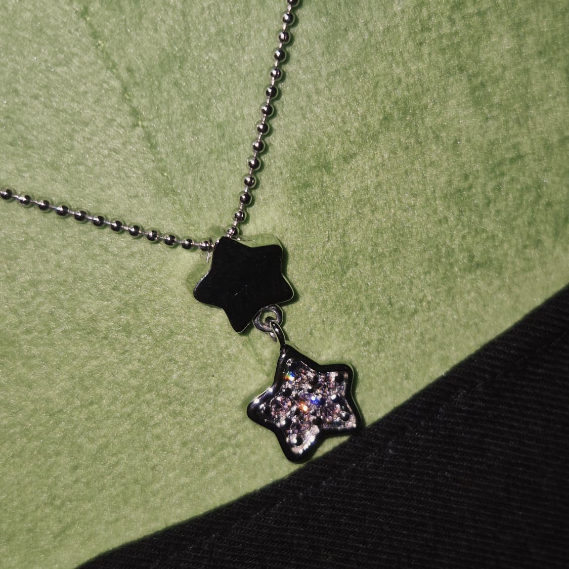 90s 꾸레쥬 스타 크리스탈 목걸이&팔찌 세트 상품이미지10