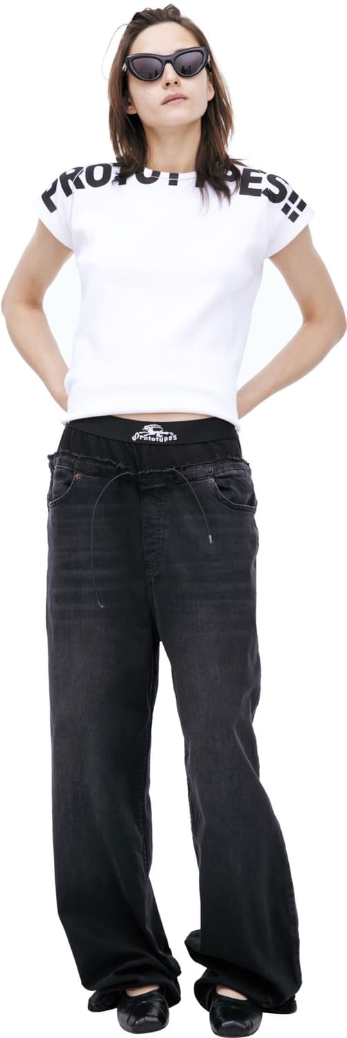 PROTOTYPES Black West Regular Jeans 상품이미지1