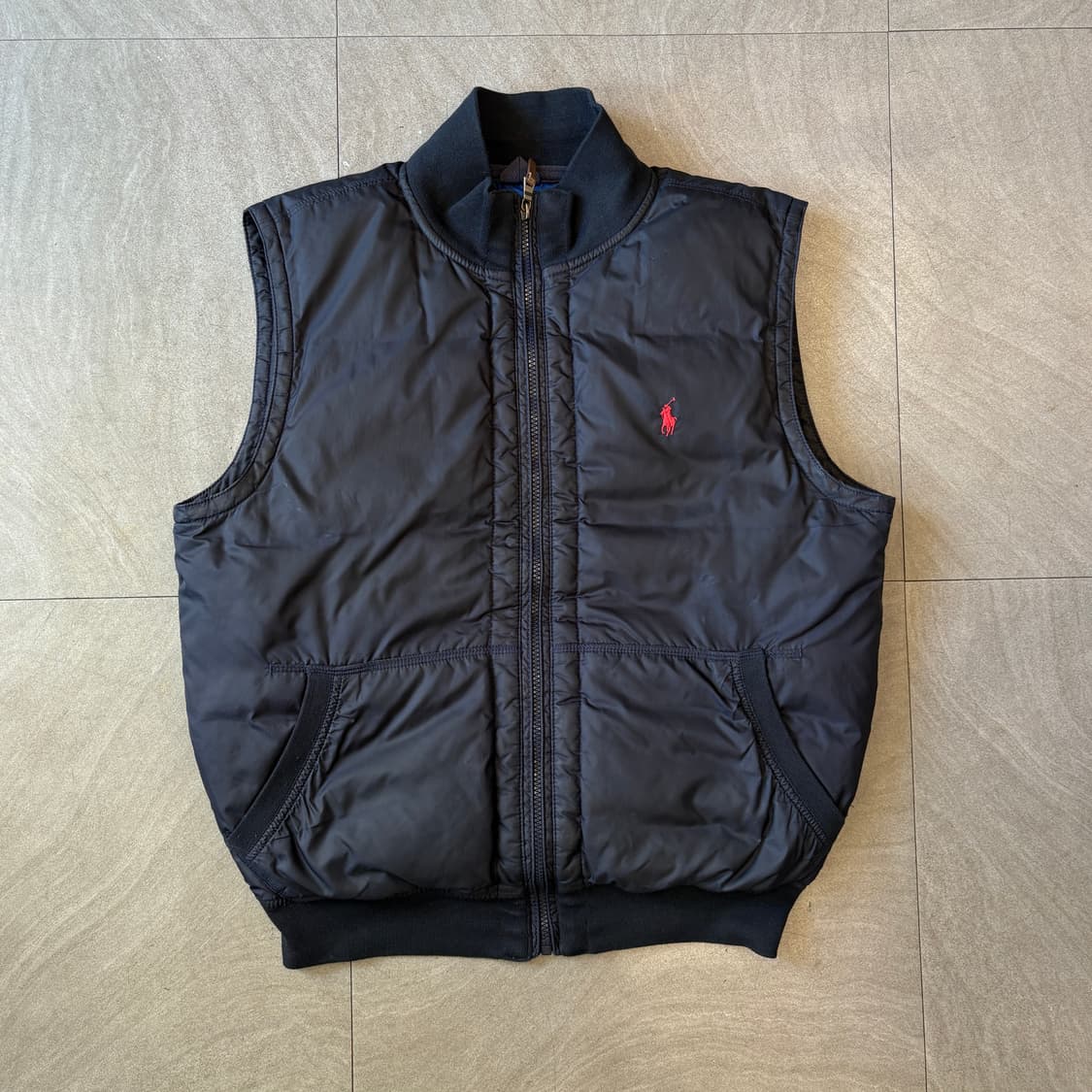 폴로 정품 네이비 덕다운 푸퍼 패딩 조끼  상품이미지1