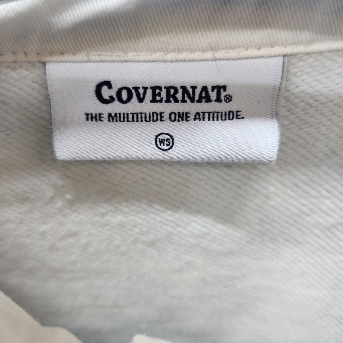 커버낫 스트라이프 럭비 크롭 맨투맨 L 상품이미지5