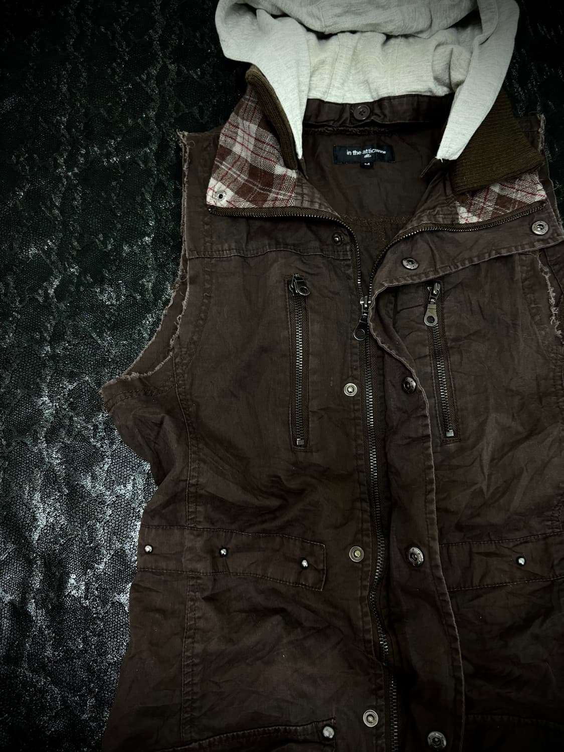 Grunge Gimmick Studded 2-way Zipper Long 상품이미지4
