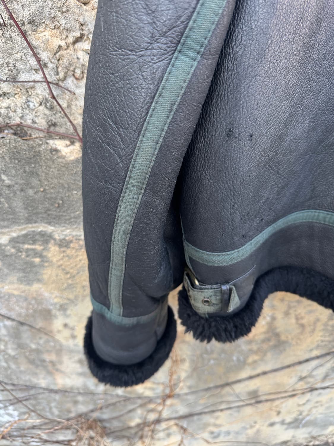 Young sheep skin 빈티지 미군 b-3 무통 무스탕 자켓 상품이미지6