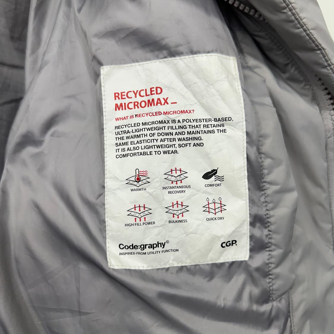 코드그라피 패딩점퍼 상품이미지8