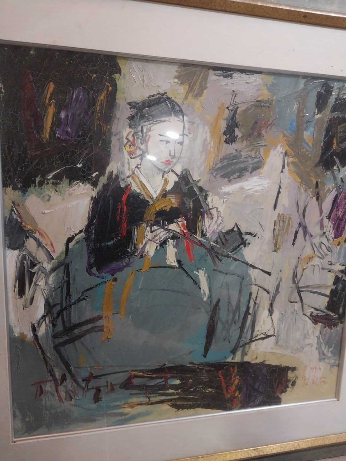 정회남 화백 그림 30호 여인별곡 상품이미지5