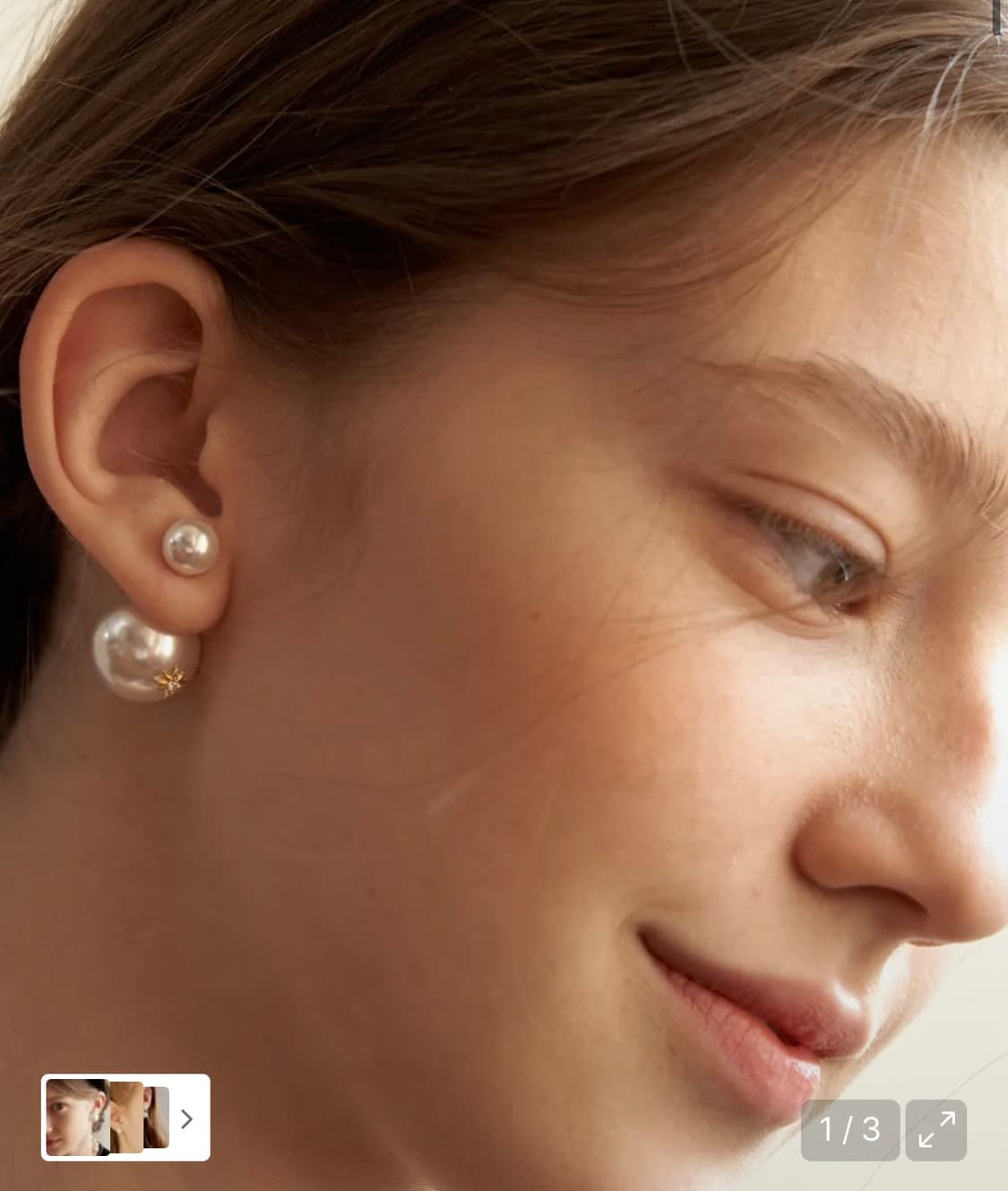 타티아나 미뇽 더블 진주 포스트 귀걸이 상품이미지1