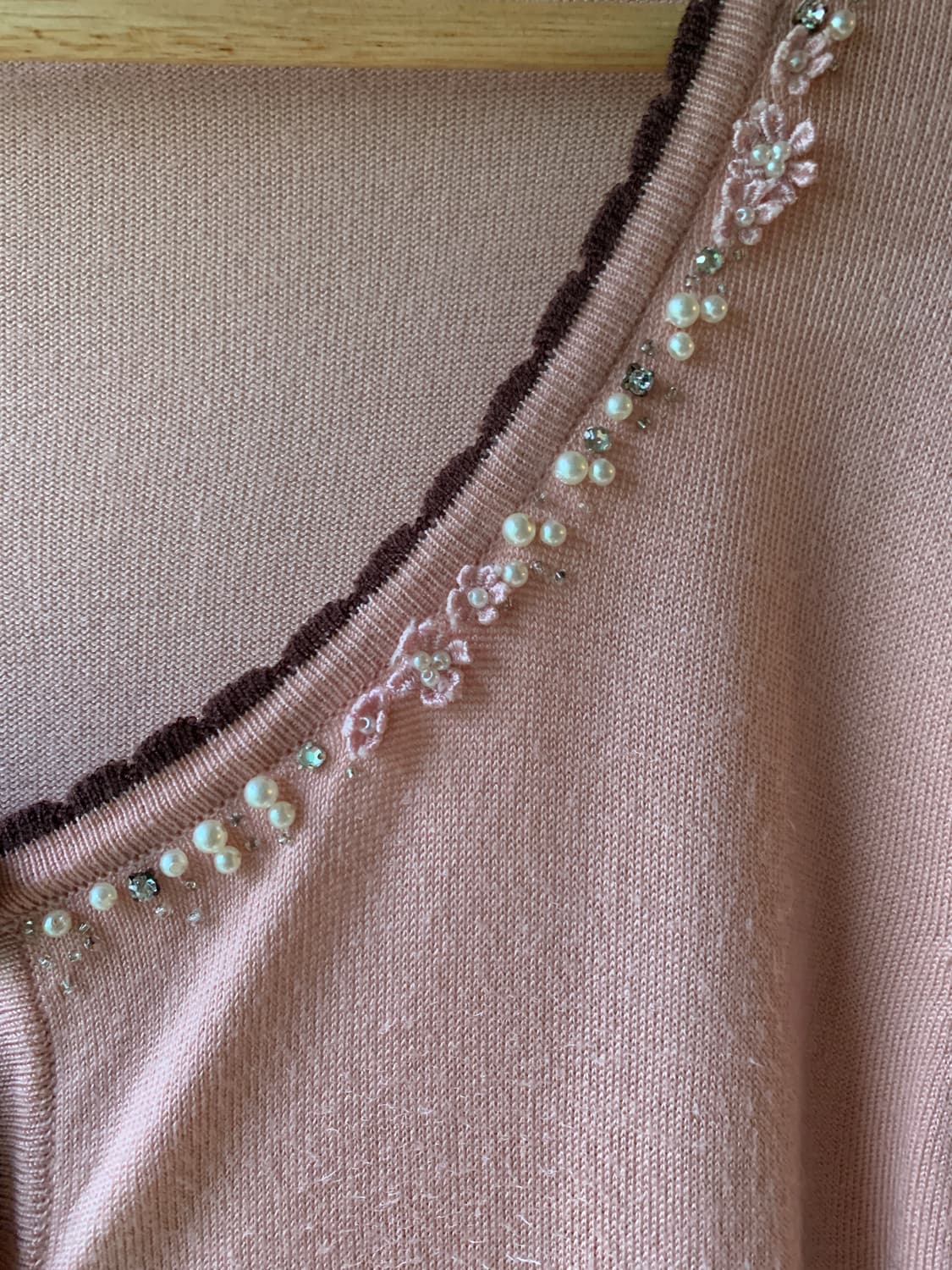 indipink petit flower pearl cardigan 상품이미지3