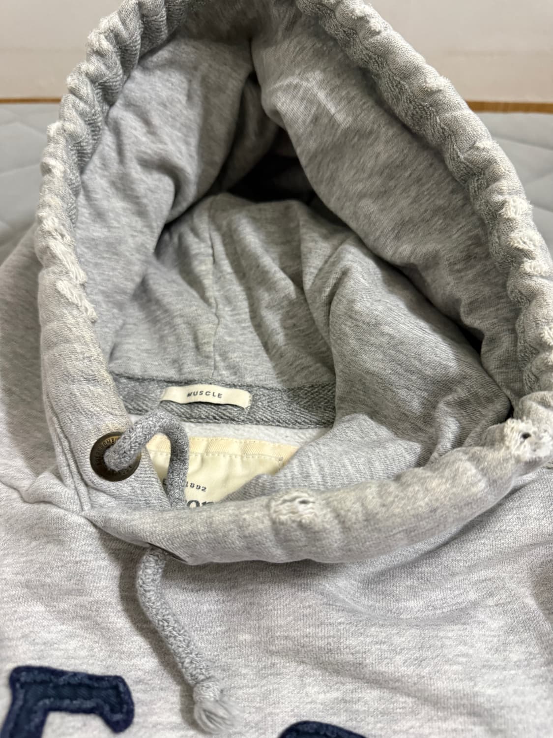 아베크롬비 A&F-92 후드티 그레이 남녀공용 구재 빈티지 상품이미지3