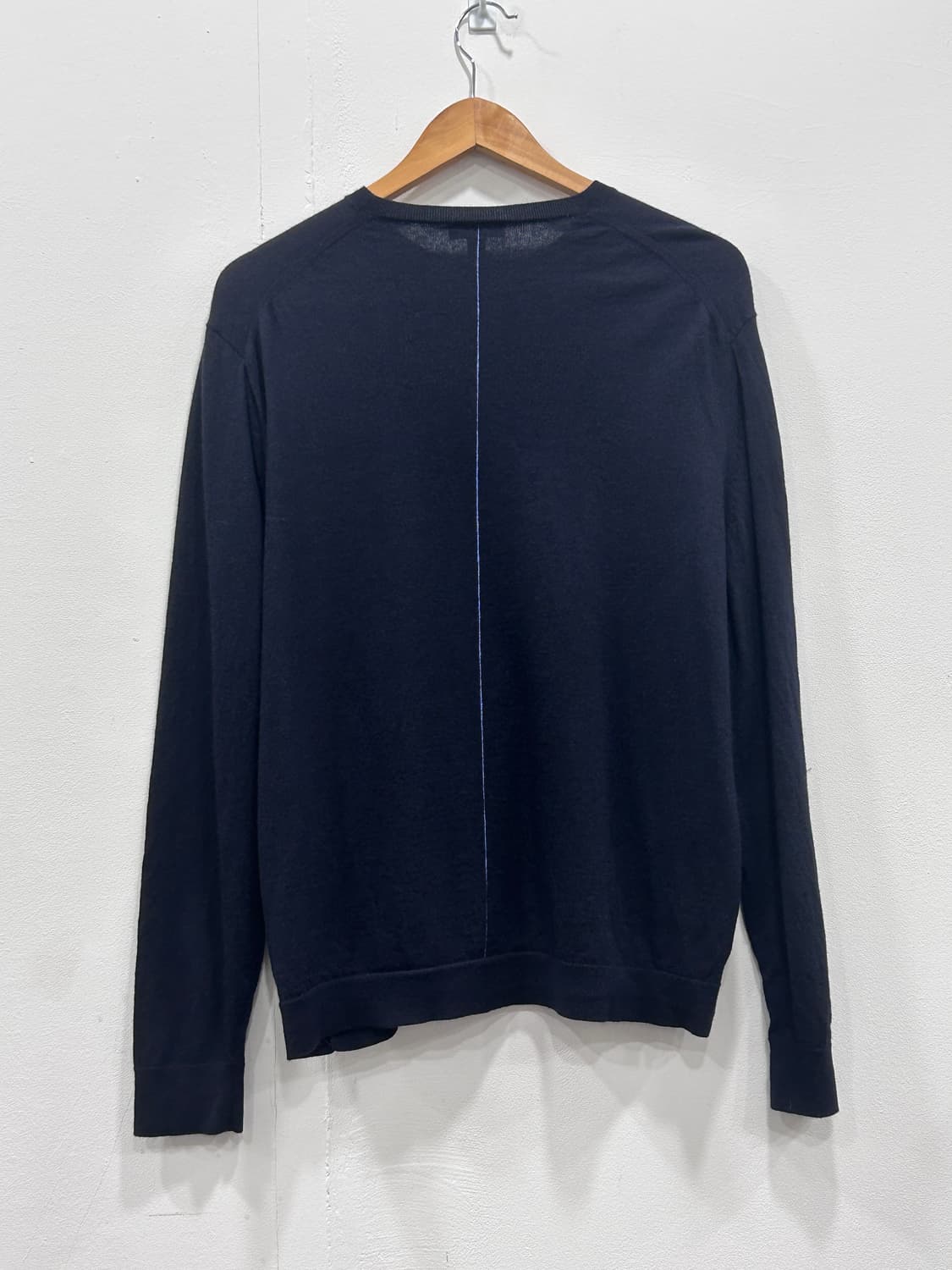 코스 COS 얇은 울 100% 니트 남성 XL 네이비 상품이미지5