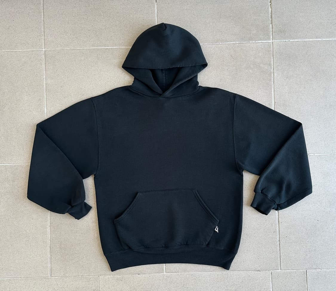 90s 빈티지 러셀 후드 블랙 M USA 상품이미지1