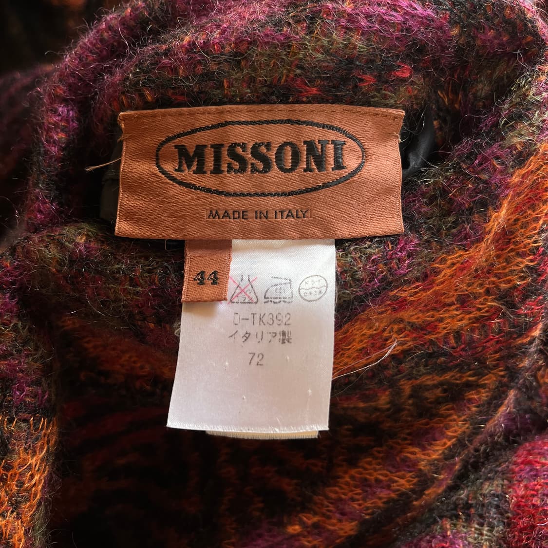  00s MISSONI 모헤어 시그니처 리버시블 코트  상품이미지8