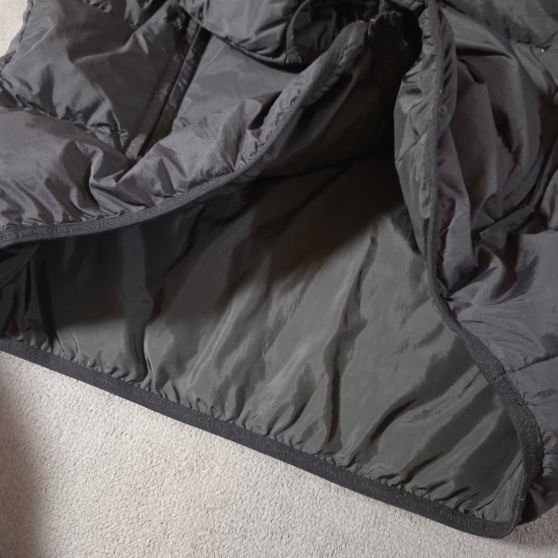 커버낫 RDS 커버라이트 스탠 카라 다운 경량패딩 XL 블랙 상품이미지7