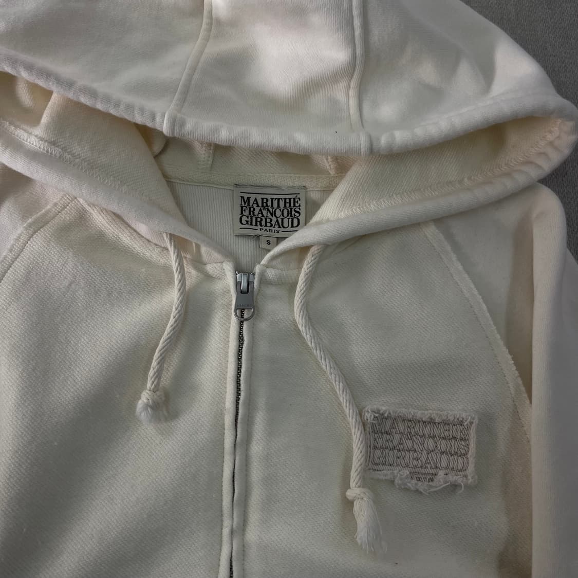 W95 마리떼 프랑소와 저버 크림 후드집업 상품이미지2