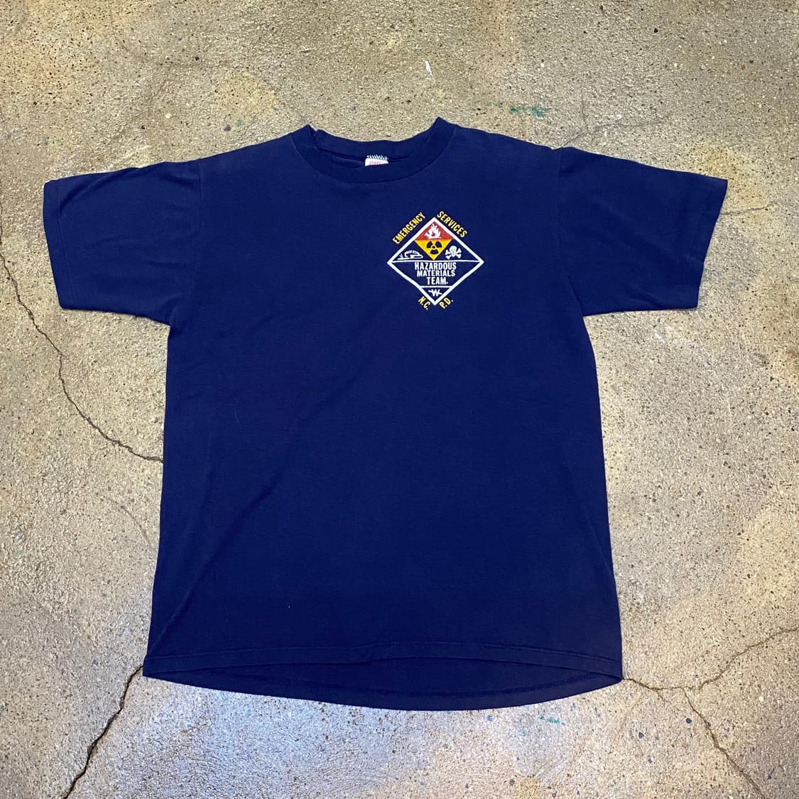 레어) 00s 미국 빈티지 싱글스티치 이멀젼시 프린팅 반팔티 상품이미지1