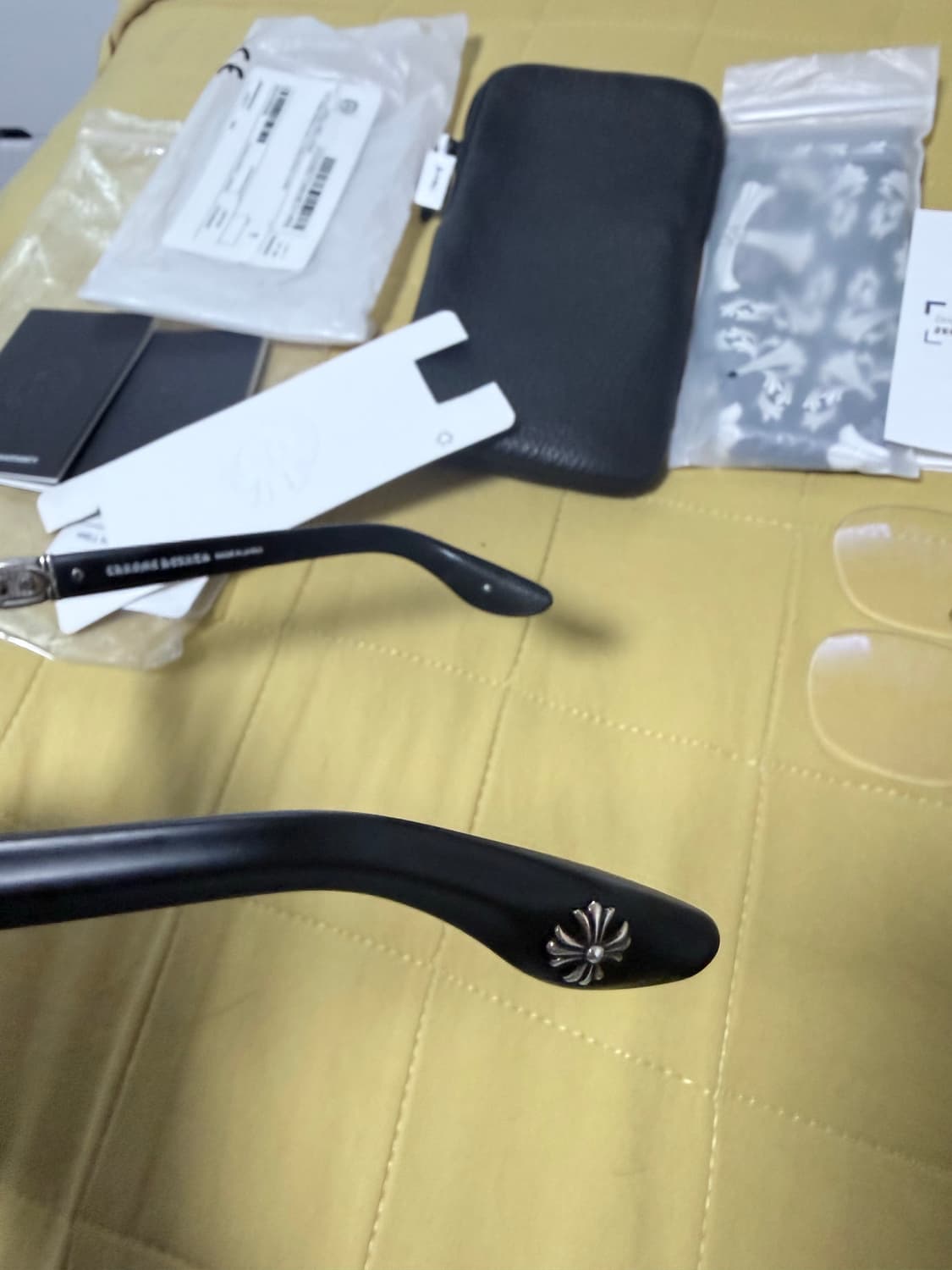 크롬하츠 WELL HELL YEAH 뿔테 안경 무광 블랙 상품이미지7