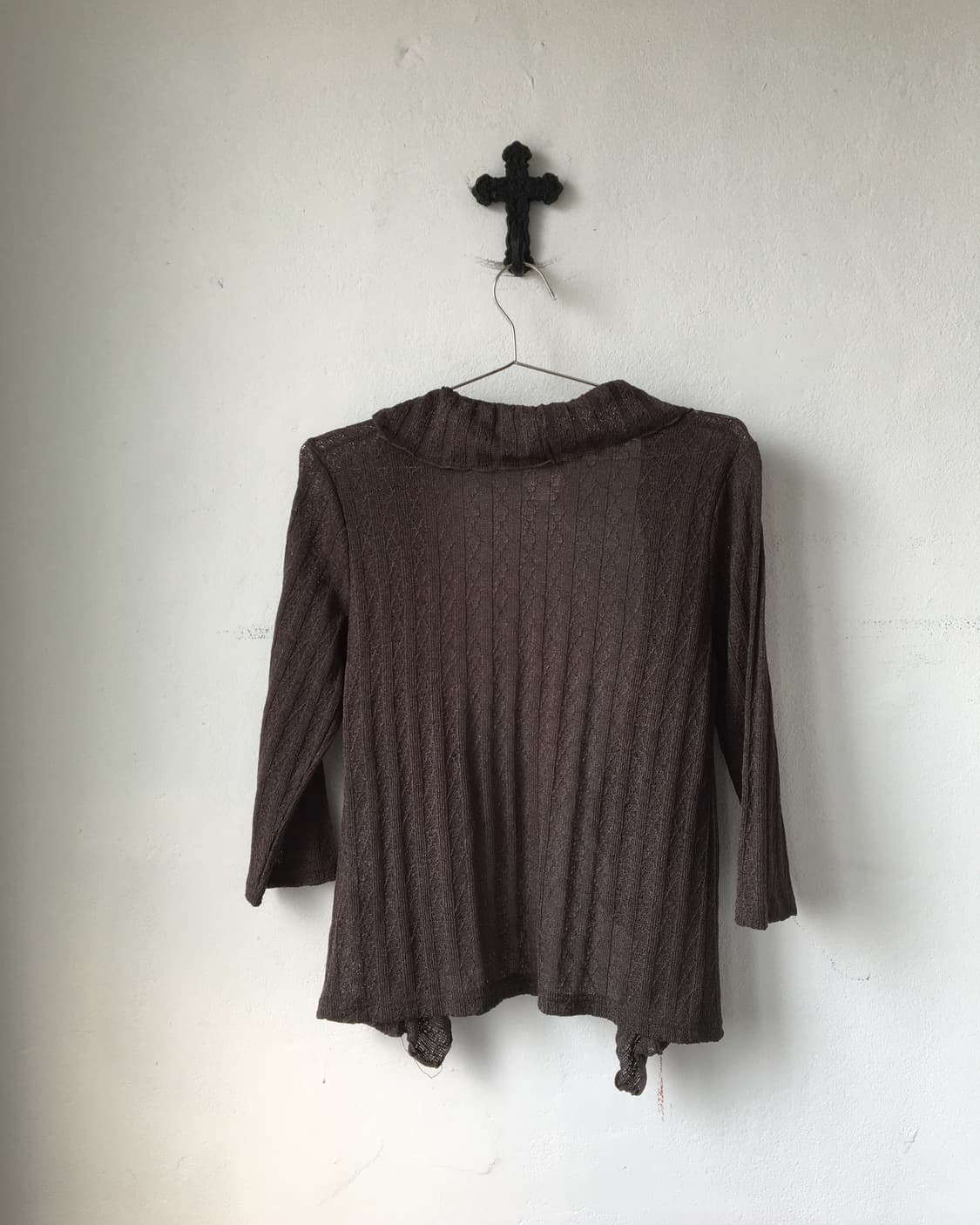 Ruffle point open cardigan 상품이미지3