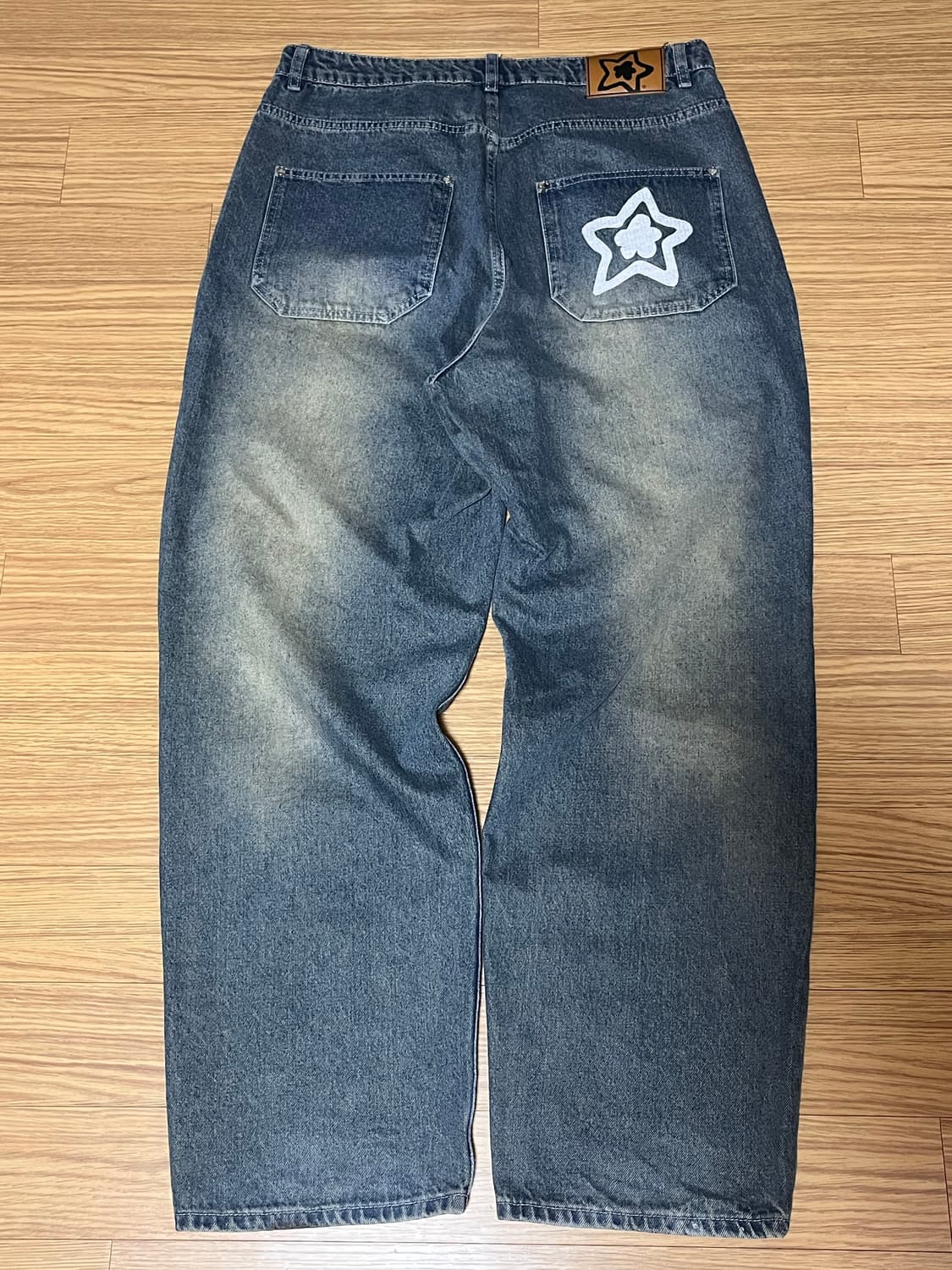 스타팀 워시드 스타 진 블루 36  상품이미지3