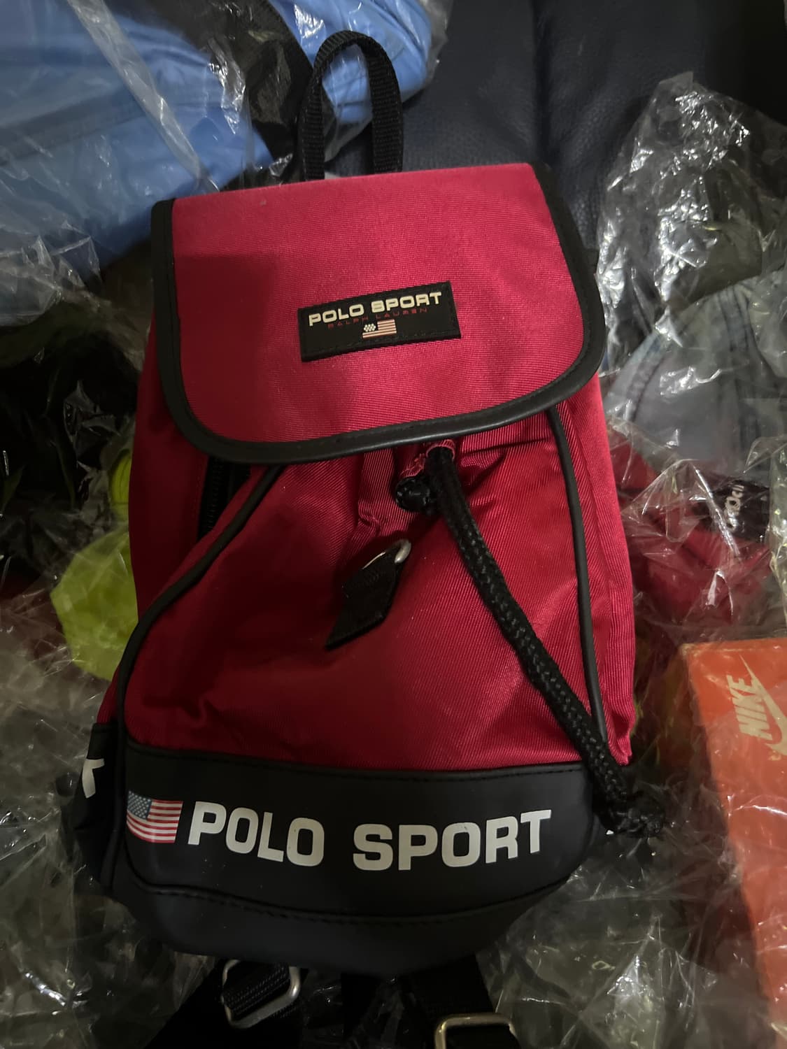 90s 폴로스포츠 팩백 빨검 상품이미지1