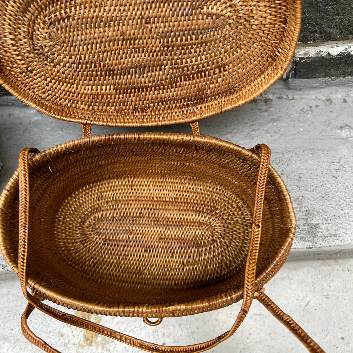 빈티지 라탄백 상품이미지5