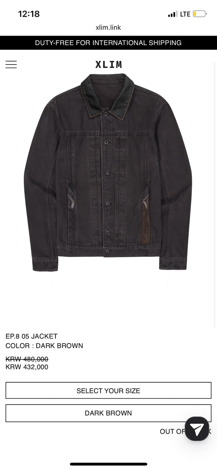 XLIM ep.8 05 jacket dark brown 상품이미지1
