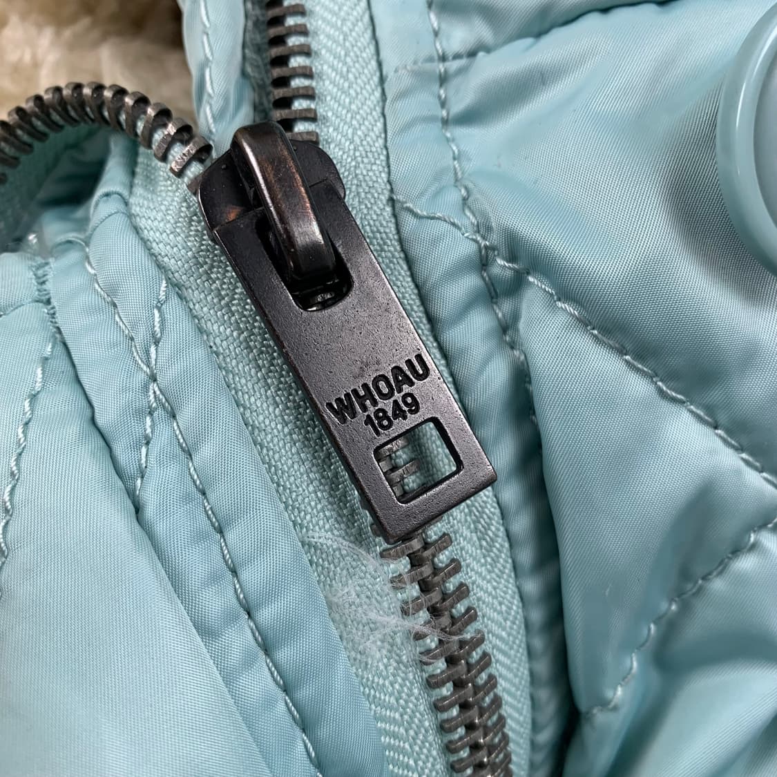 후아유 크롭 패딩 점퍼 민트 상품이미지5