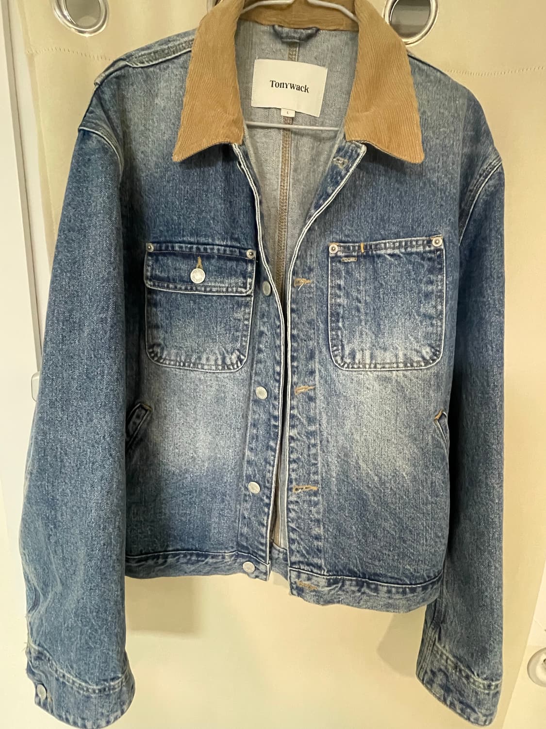 [L] 토니웩 데님 워크 자켓_워시드 블루 상품이미지2