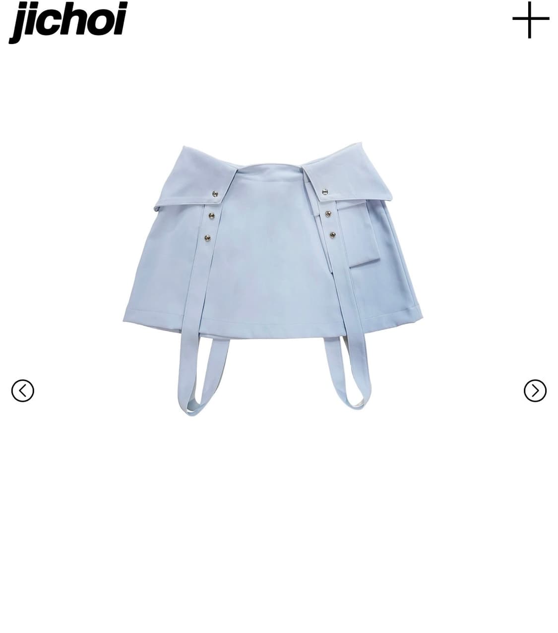 지초이 SS23 BRACES MINI SKIRT (ICE BLUE) 상품이미지1