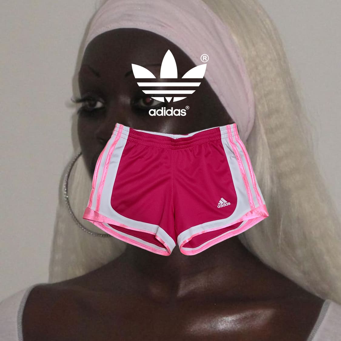 Vintage ADIDAS pink track shor 상품이미지1