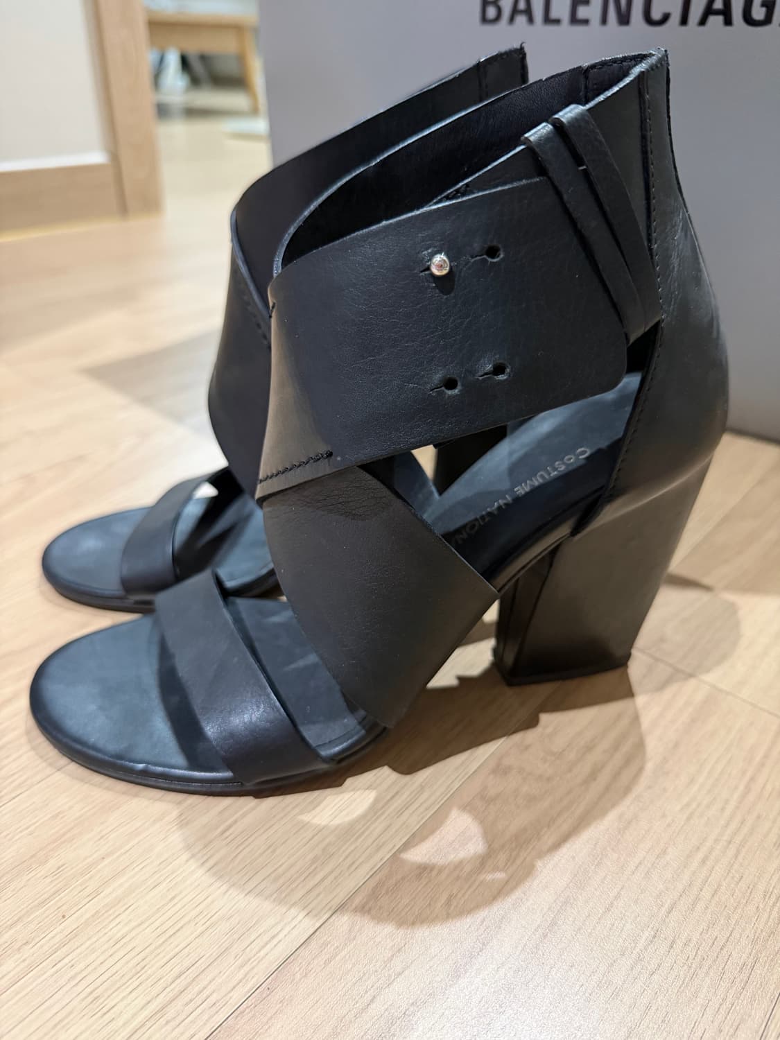 코스튬내셔널 블랙 샌들 힐 37 상품이미지7