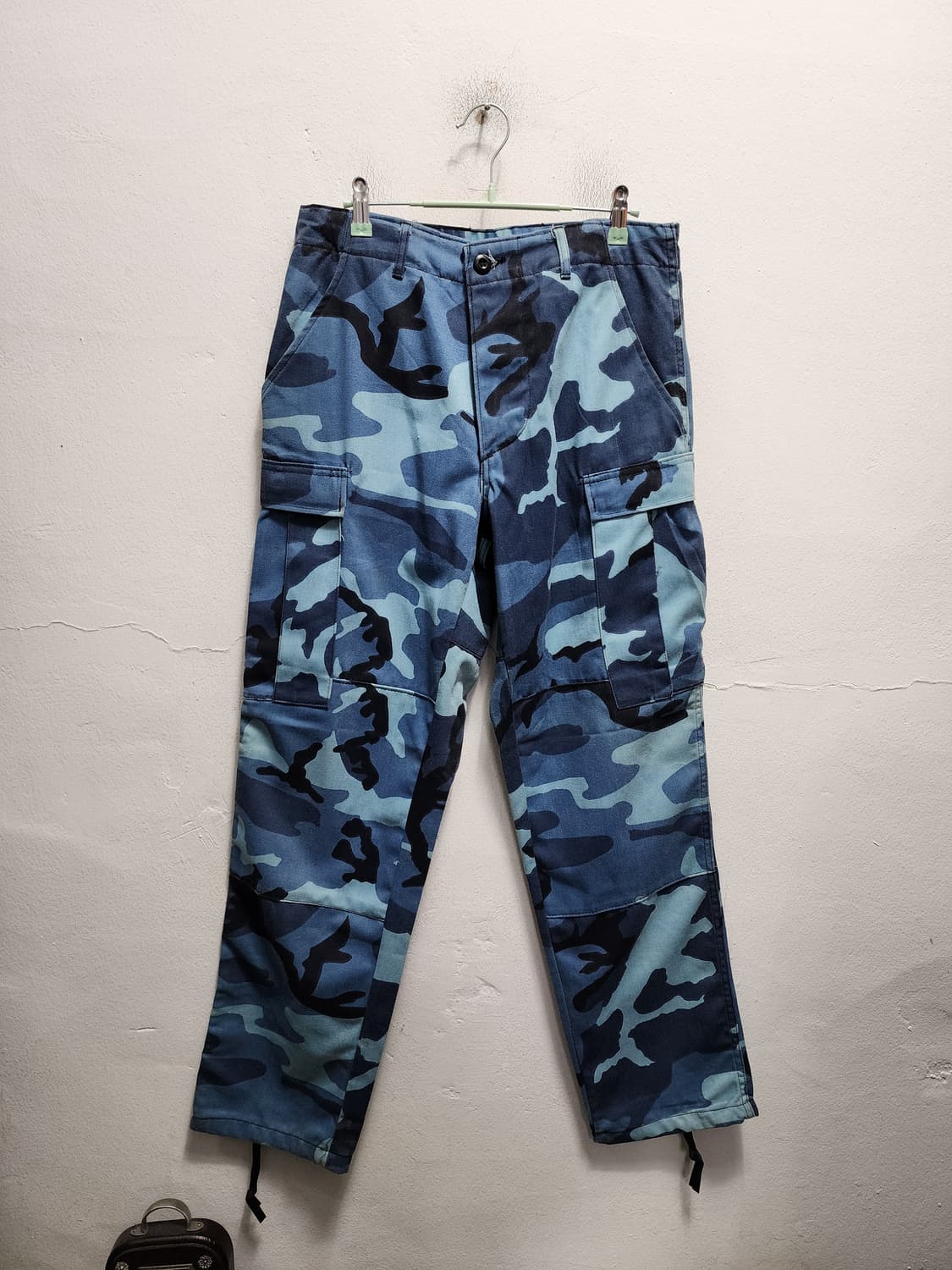 로스코 밀리터리 블루 카고바지 상품이미지1