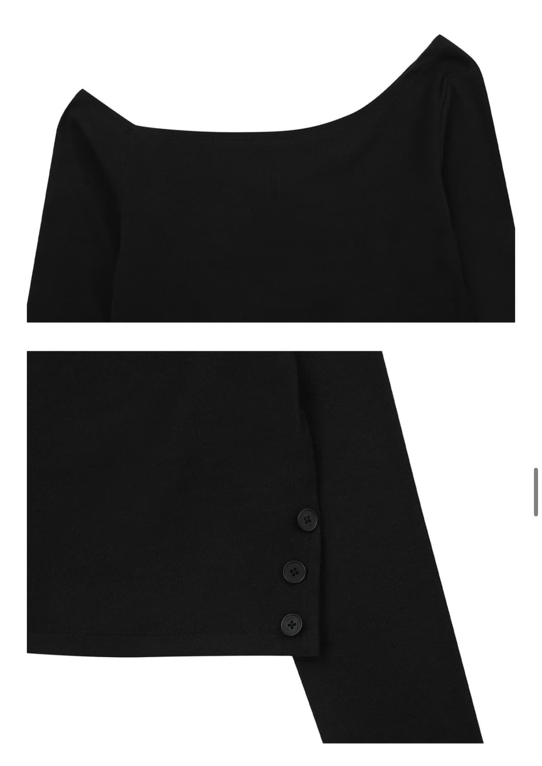 미세키서울 레이어드 롱슬리브 블랙 해 상품이미지3