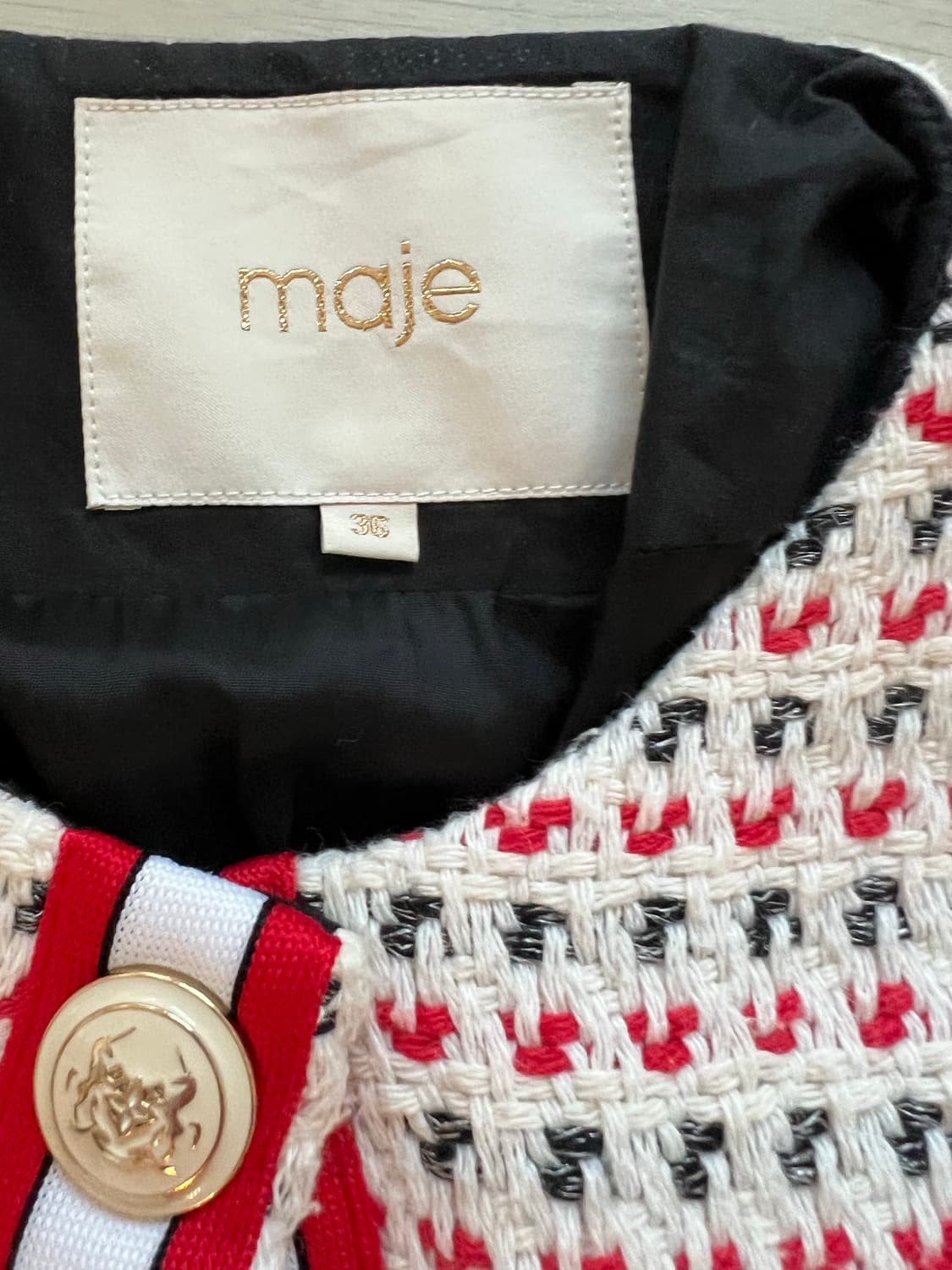 마쥬　트위드 버튼 코트/자켓 상품이미지4