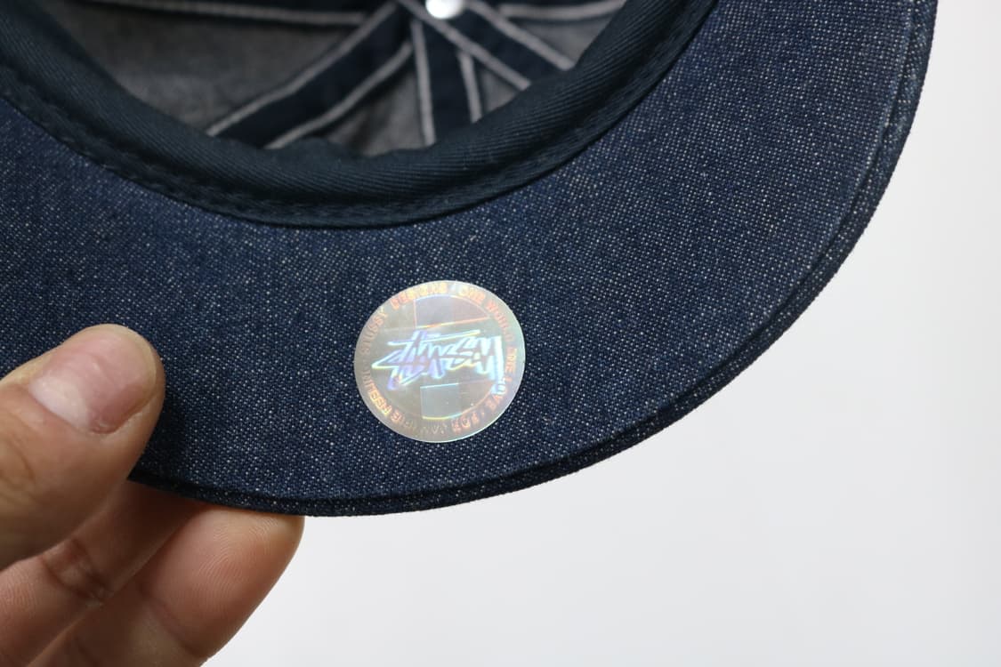 스투시 Stussy  빈티지 데님 레드 로고 자수 헌팅캡 (L/XL) 상품이미지7