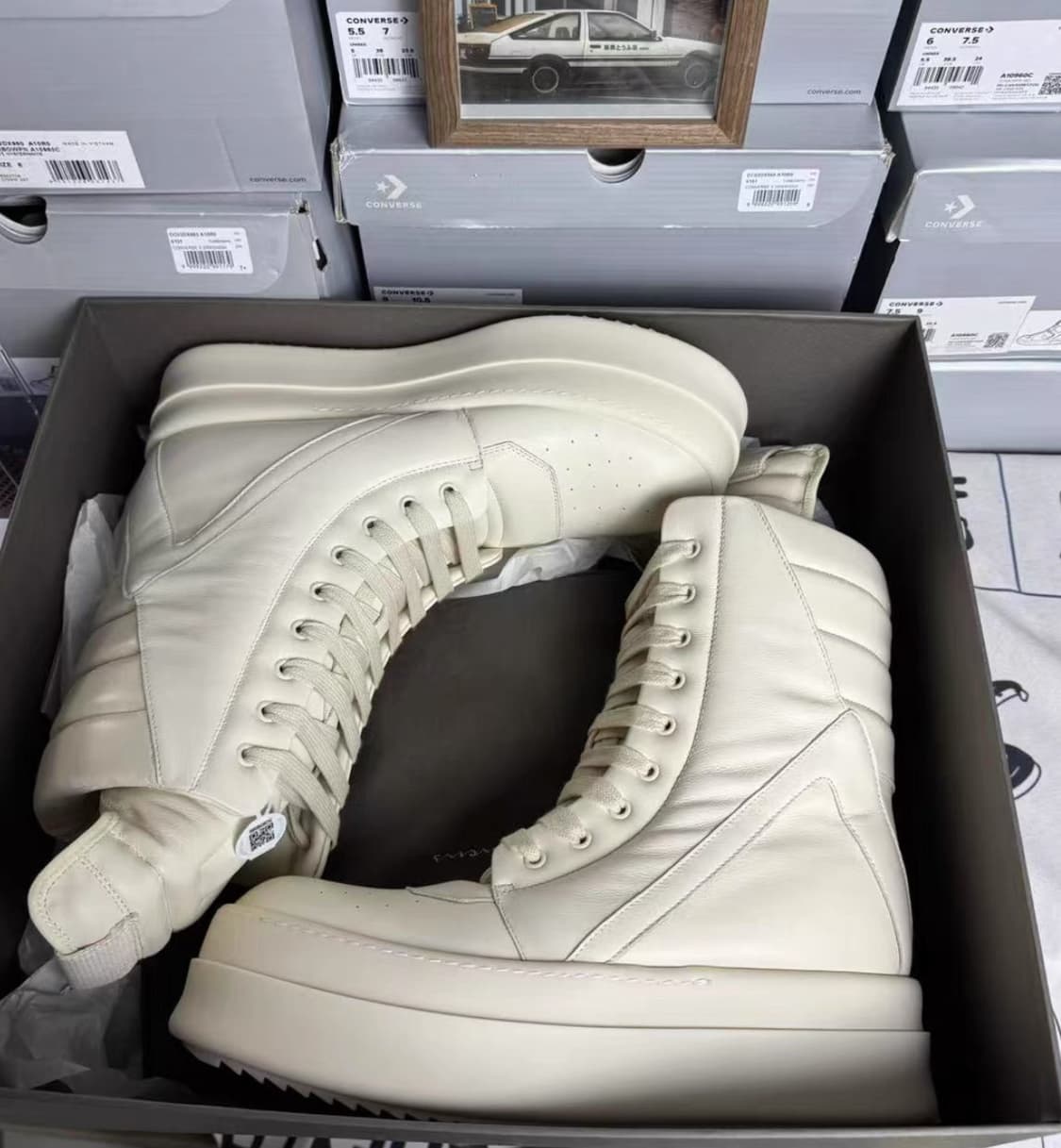 릭오웬스 지오바스켓 메가범퍼 밀크 42 미시착 새상품 상품이미지2