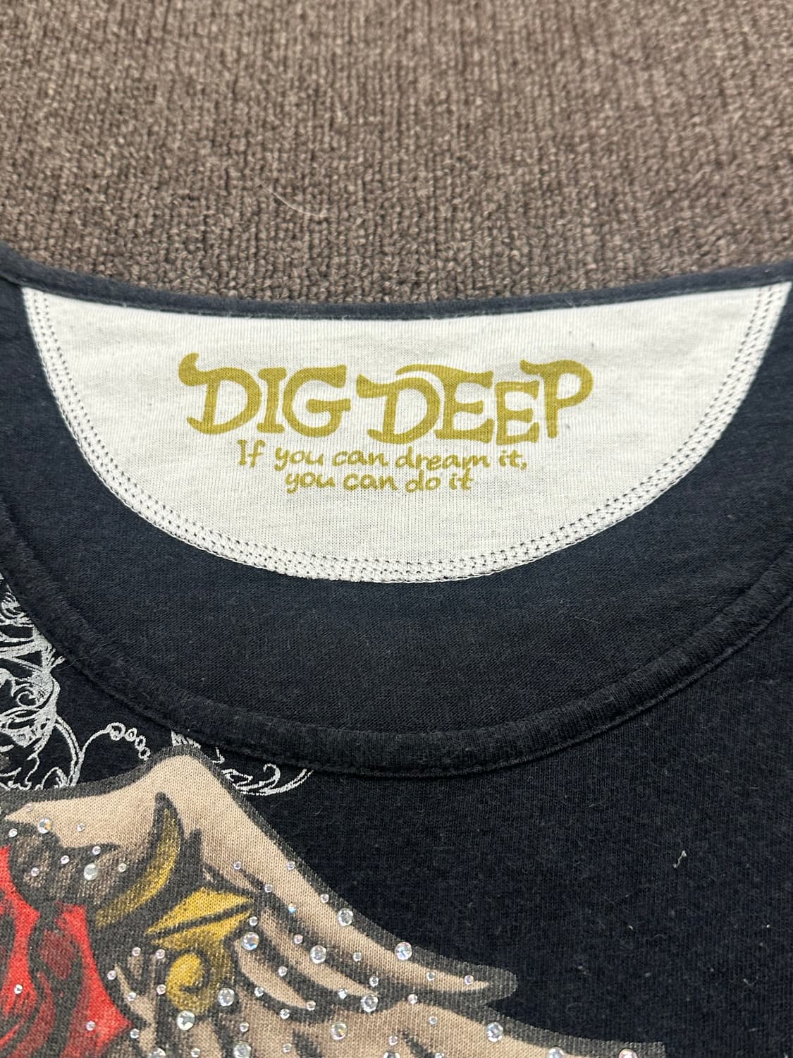 L)Dig Deep 빈티지 펑크 타투 프린팅 숏슬리브 상품이미지3