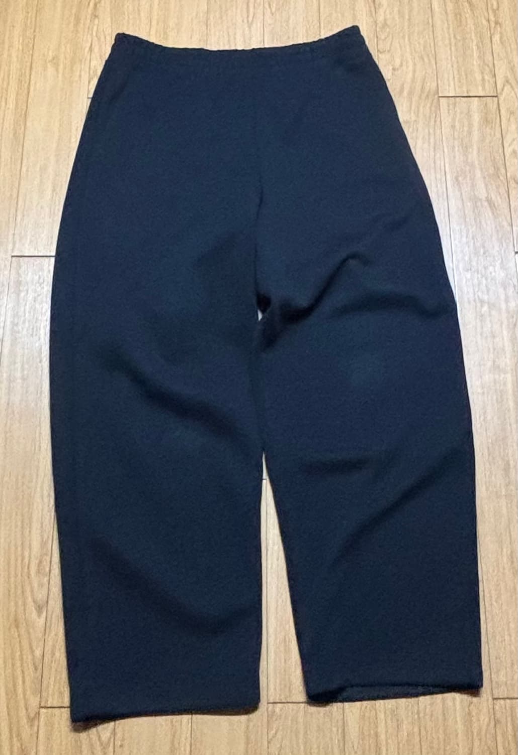 유니클로 스웨트와이드팬츠 블랙 XL (다리길이66~72cm) 상품이미지2