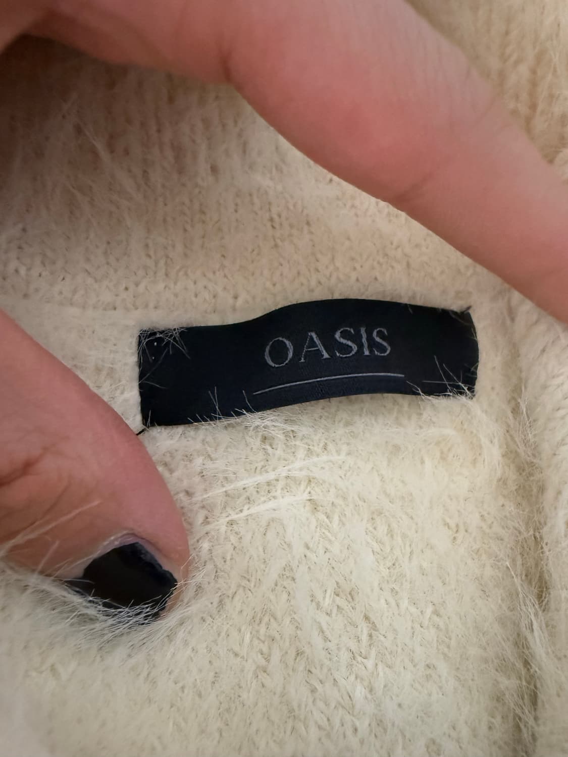 오아시스 모헤어 버튼 카라 니트  상품이미지4