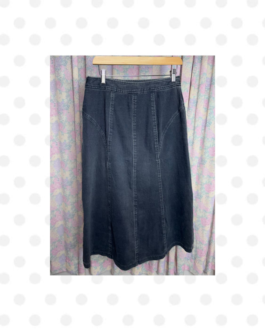 다크그레이 데님 스커트 상품이미지1