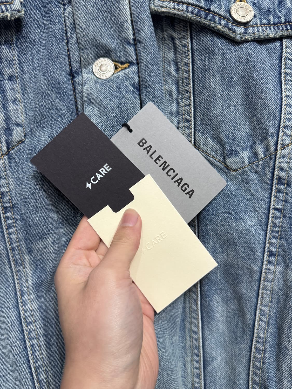 44, 한글탭)발렌시아가 재패니스 패디드 데님 자켓 상품이미지7