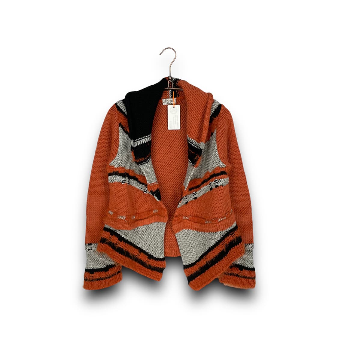 프랑스빈티지 멀티컬러 숄카라 가디건 상품이미지1