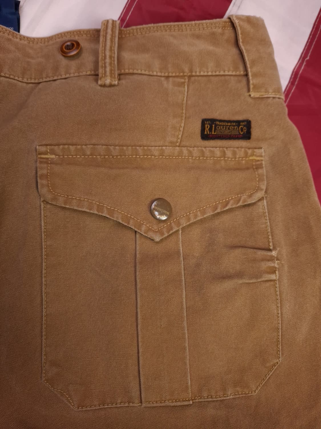 오리지날 랄프로렌폴로 피그먼트 카고 바지 상품이미지1