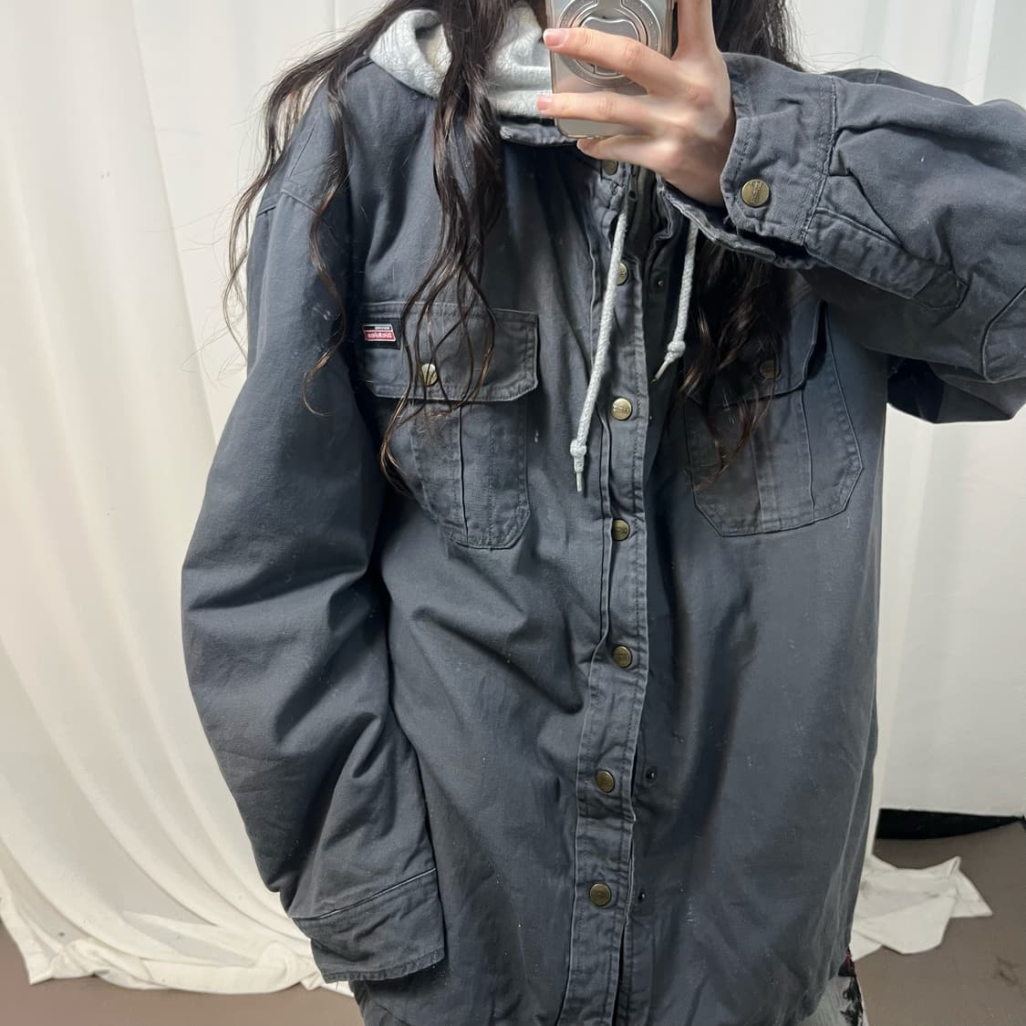 Dickies Charcoal Work Jacket 상품이미지3