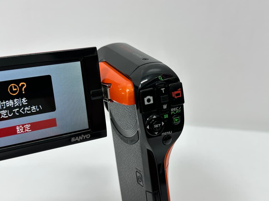 산요 작티 빈티지 캠코더 10MEGA PIXEL 오렌지 상품이미지5