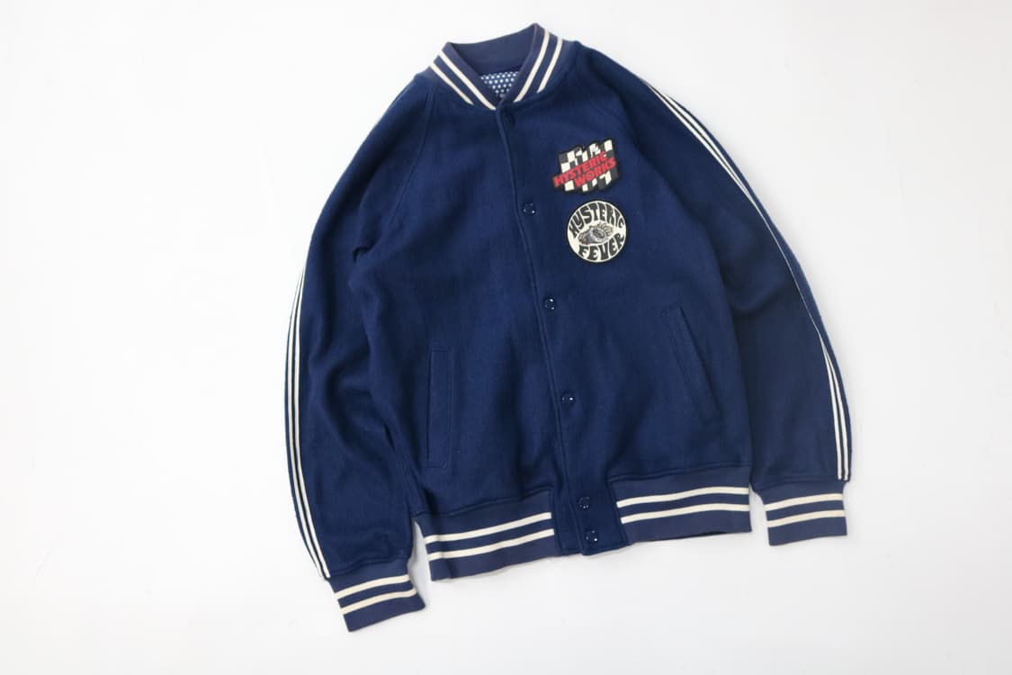 히스테릭 글래머 빈티지 레이싱 패치 스타디움 자켓 (FREE) 상품이미지2