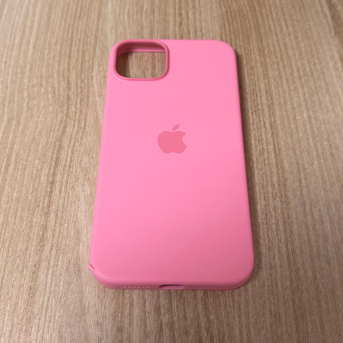 (15플러스) 아이폰 정품 핑크 실리콘 케이스 상품이미지1