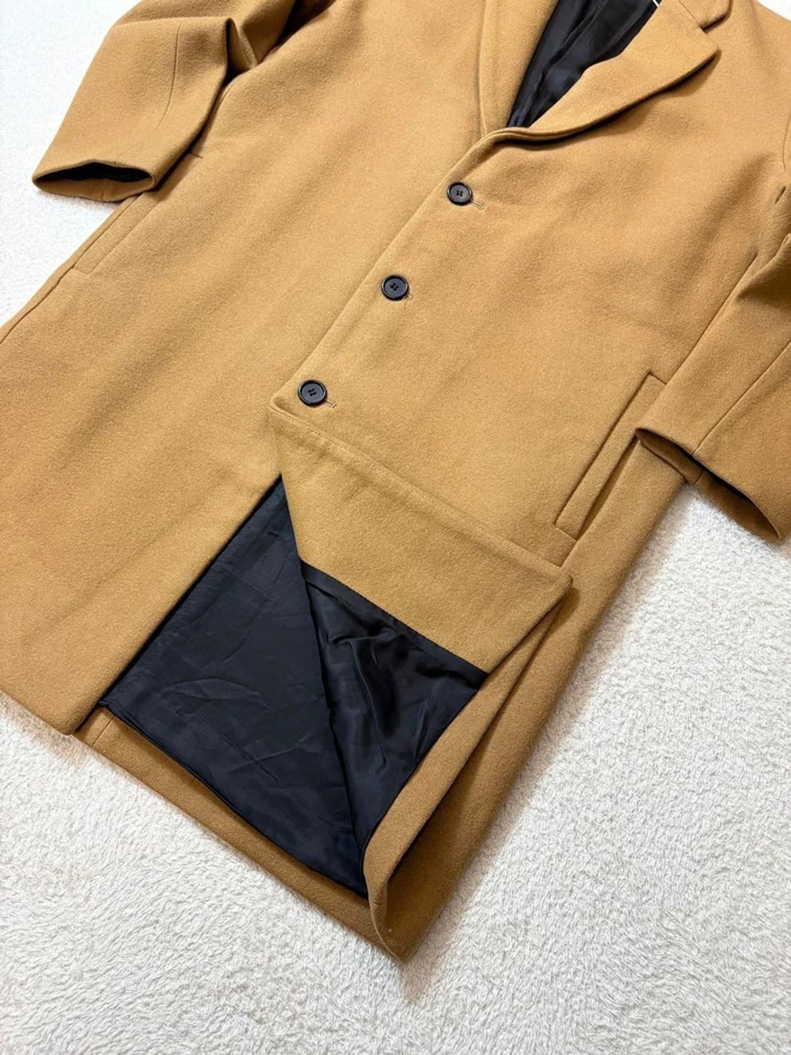 인사일런스 캐시미어블렌드 카멜 롱 코트 PN6294 상품이미지6