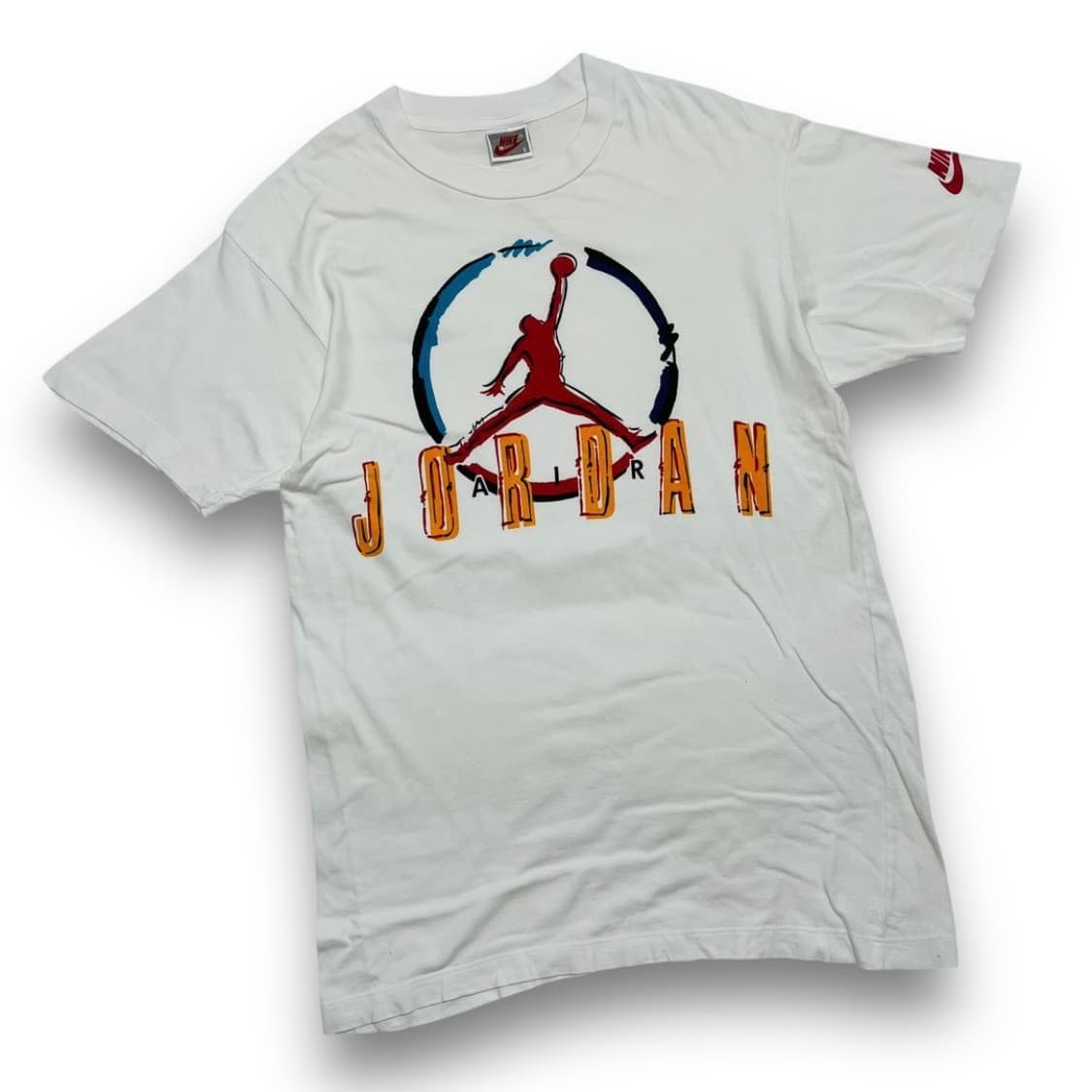 나이키 90s 조던 로고 화이트 빈티지 반팔 티셔츠 상품이미지1