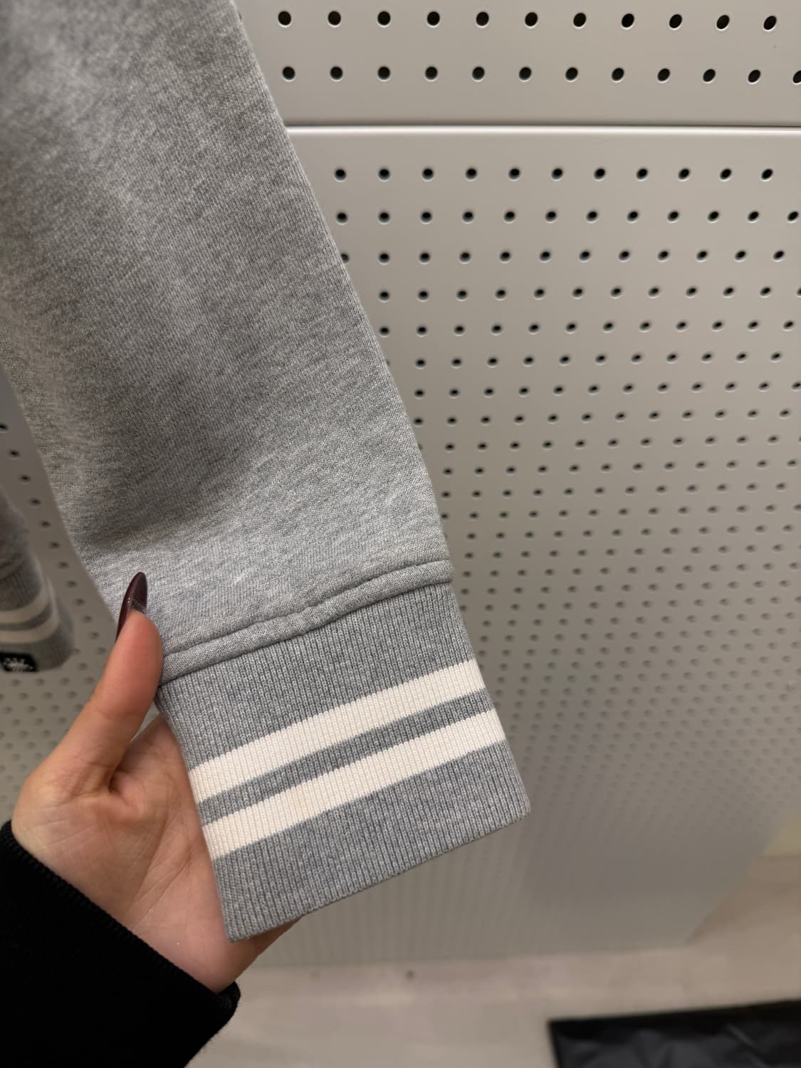 스투시 튀시 바시티 스냅 자켓 그레이 U1292 상품이미지4