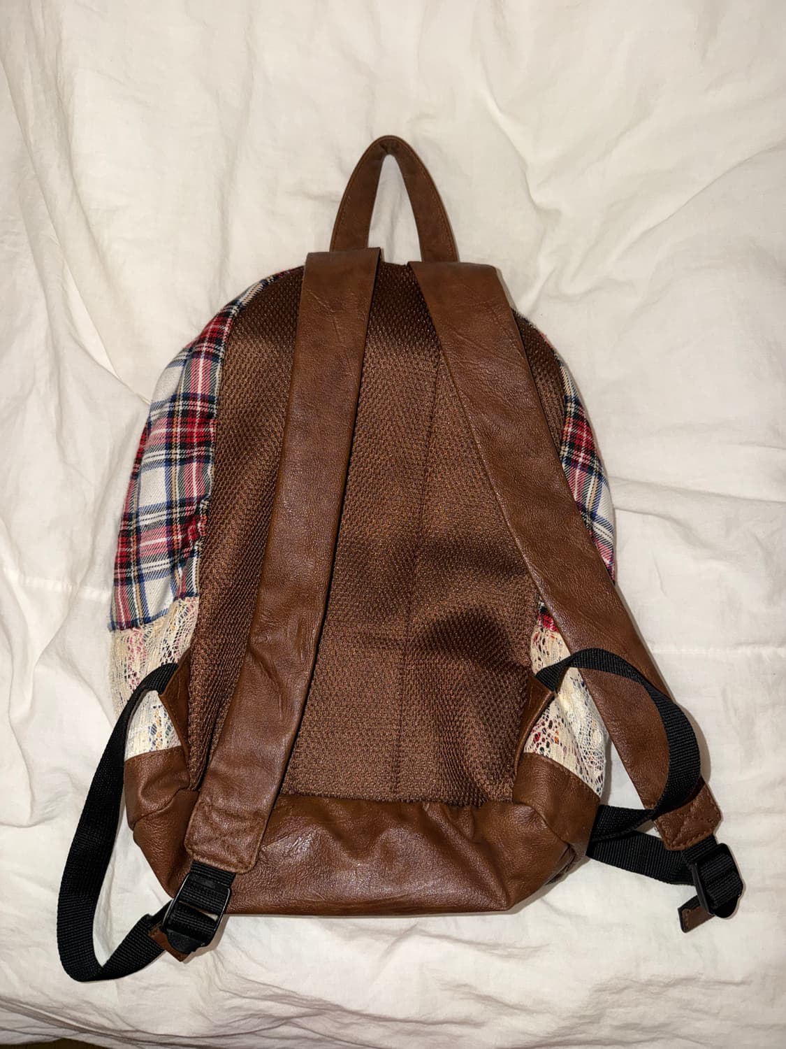 일본 빈티지 체크백팩 모리걸 하구미 딸기초코 도트 땡땡이 상품이미지7