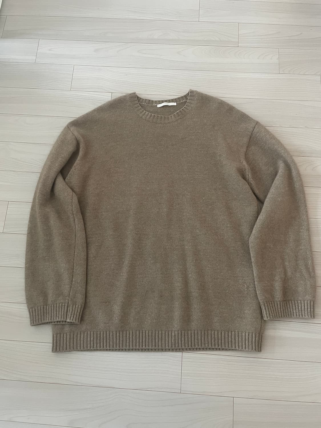 HAUT 베이지 라운드넥 니트 L 상품이미지1